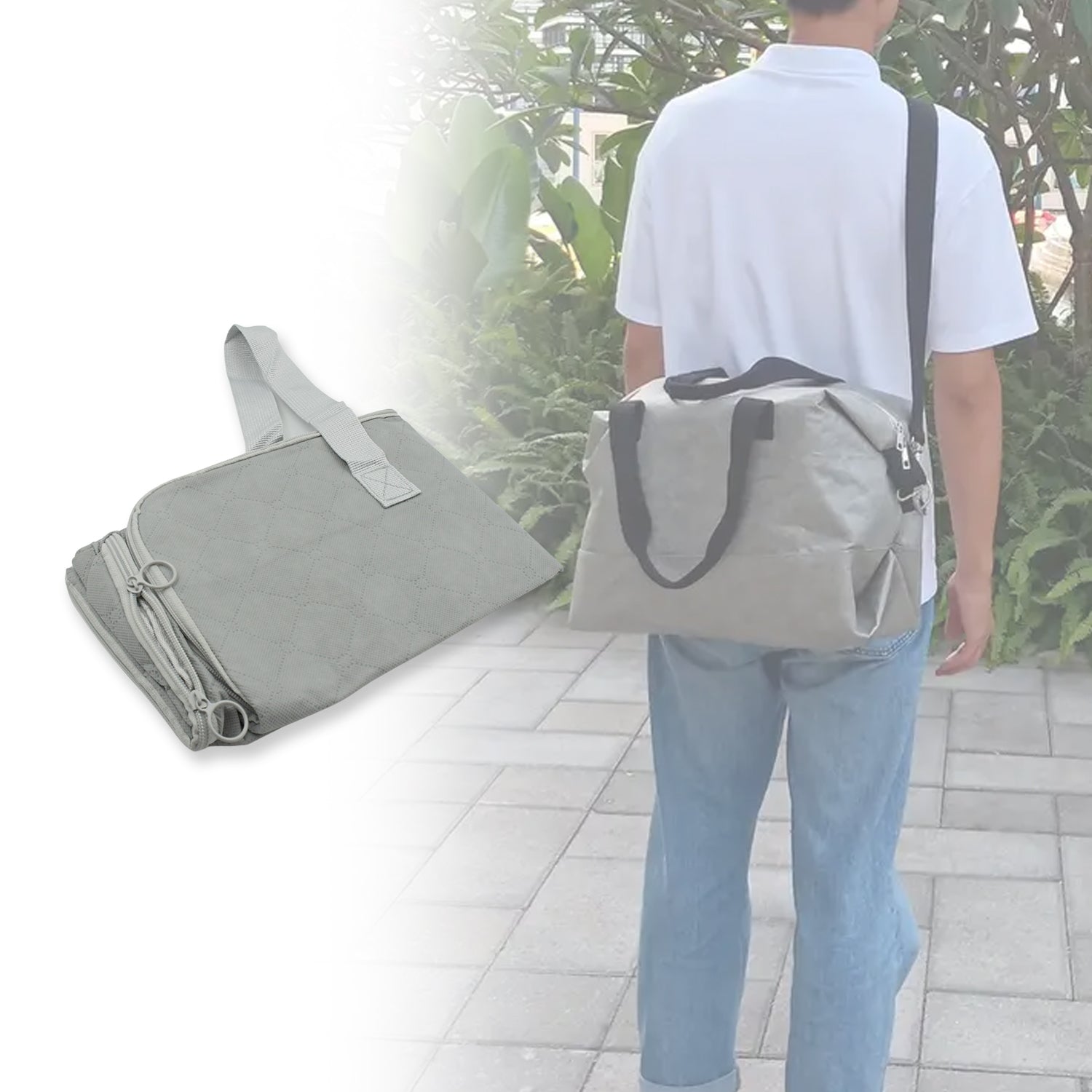 7987 Multi-Purpose Large Capacity Bag, Heavy Duty Large Bag with Zip Closure, Bags Women Grocery Shopping Bags with Handles for Outdoor Travel, Home Improvement 7987 Multi-Purpose Large Capacity Bag, Heavy Duty Large Bag with Zip Closure, Bags Women Grocery Shopping Bags with Handles for Outdoor Travel, Home Improvement